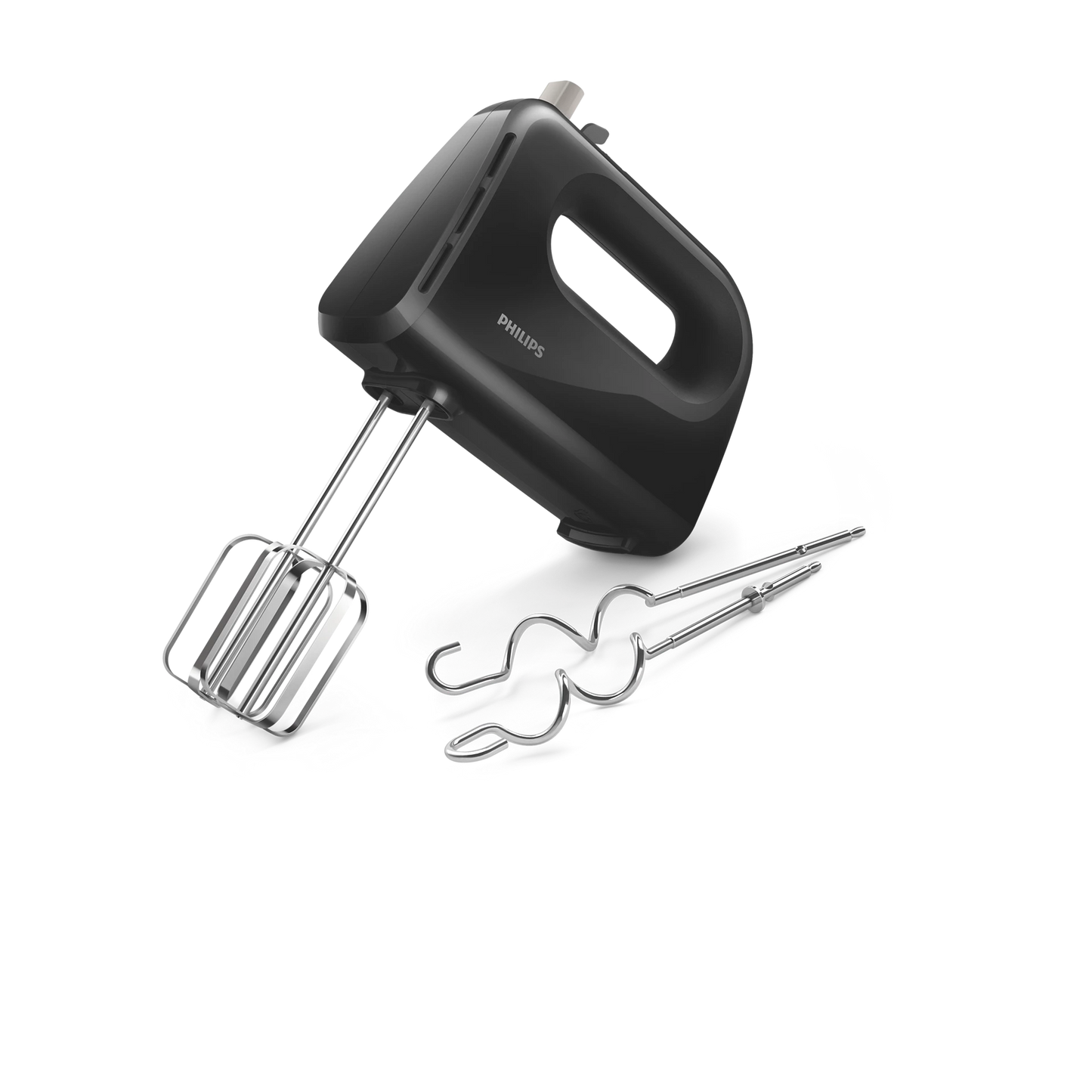 Philips HR3704/11 3000 Series 280W Hand Mixer with 5 Speeds and Turbo – Black