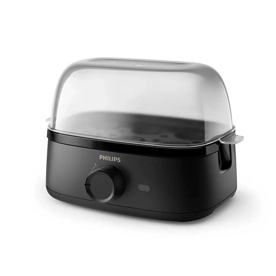 Philips HD9137/91 3000 Series 400W Egg Cooker with 6 Egg Capacity – Black