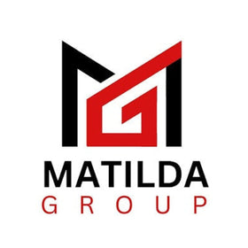 Matilda Group logo featuring a stylized red and black 'M' emblem above the words 'MATILDA GROUP' in black and red on a plain white background.