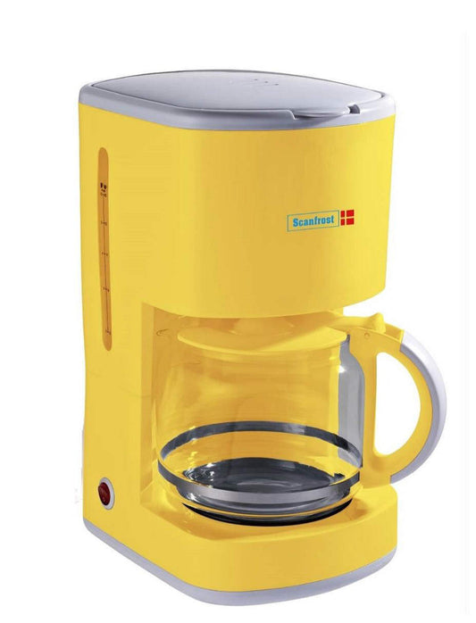 Scanfrost SFKAC1401 1.8L Coffee Maker with Glass Carafe – Yellow