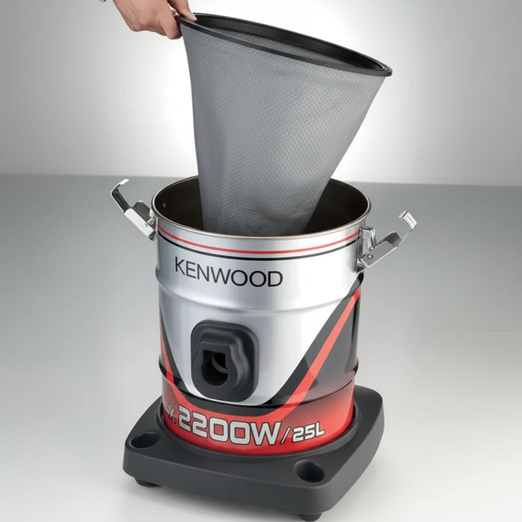 Kenwood VDM60 2200W 25L Drum Vacuum Cleaner with Blower Function – Black/Silver