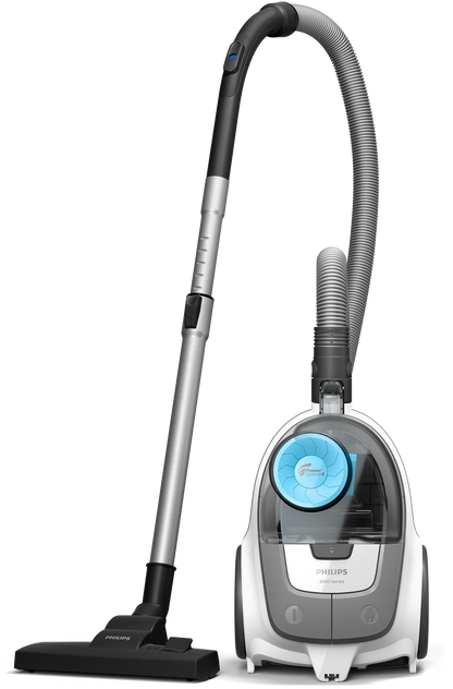 Philips XB2023/61 2000 Series 1800W Bagless Vacuum Cleaner with PowerCyclone 4 – White/Blue