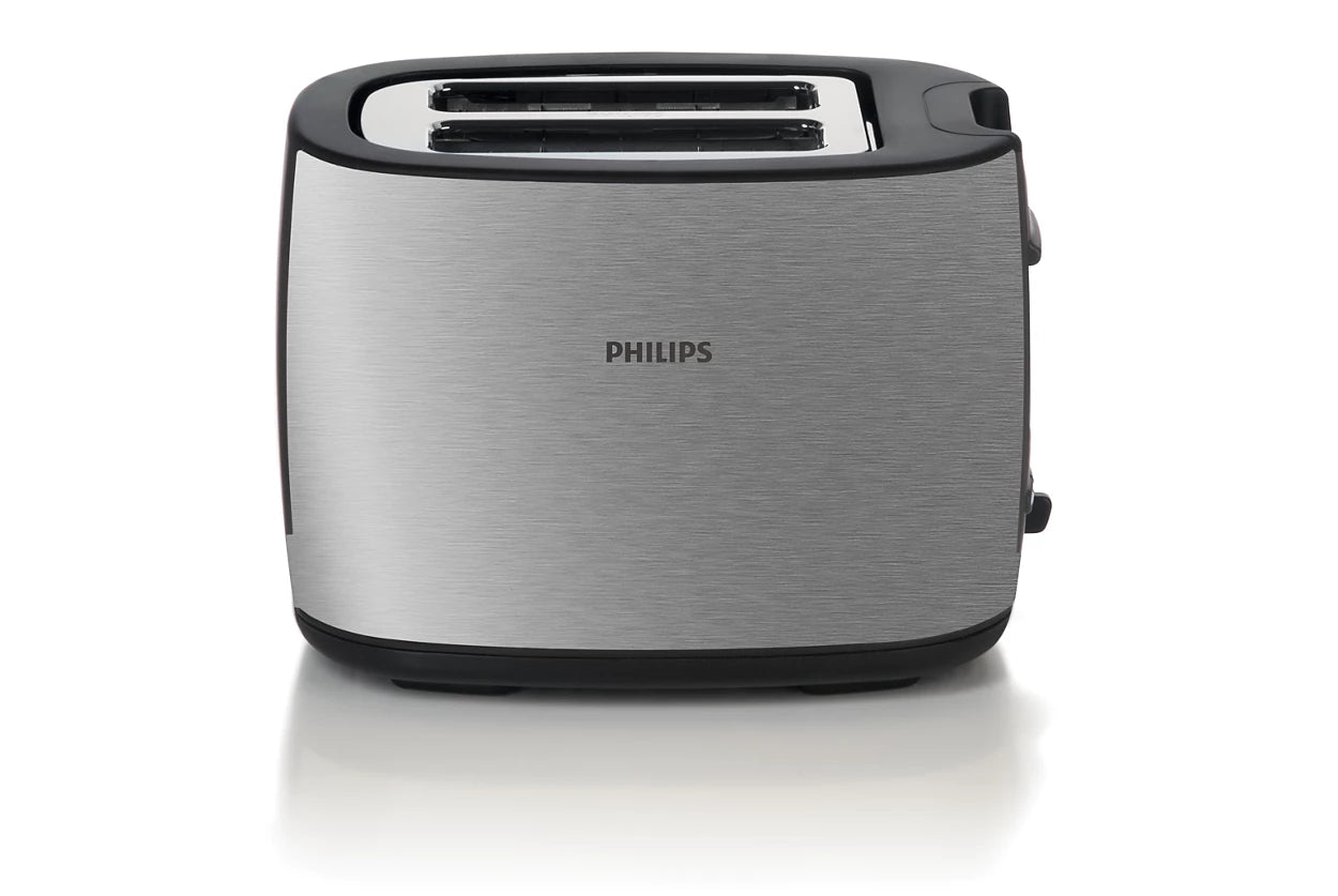 Philips HD2628/20 2-Slice Toaster with Wide Slots and Defrost Function – Stainless Steel